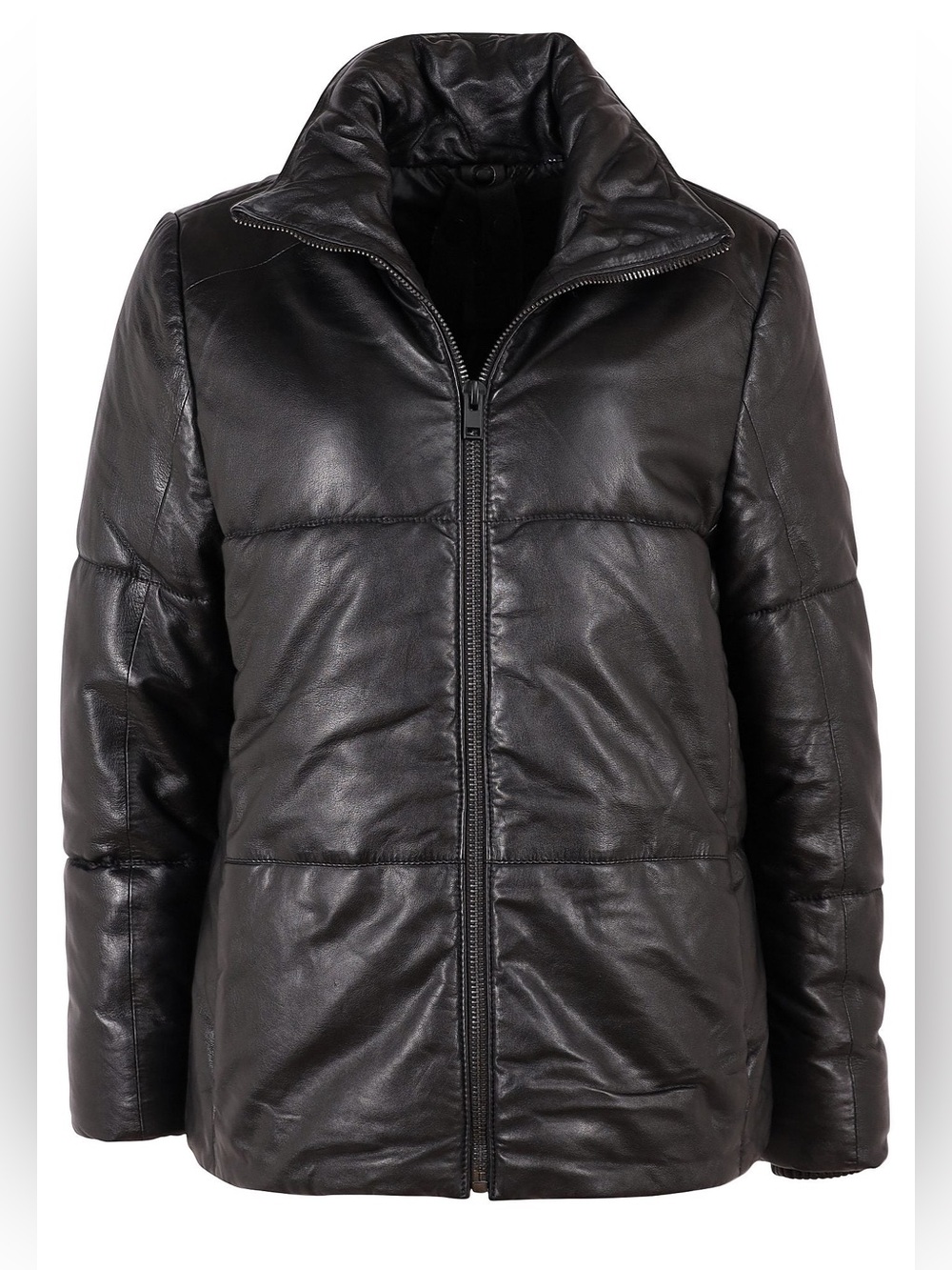 Mauritius Evia Genuine Lambskin Leather Jacket, Black size Medium Comfort Fit
